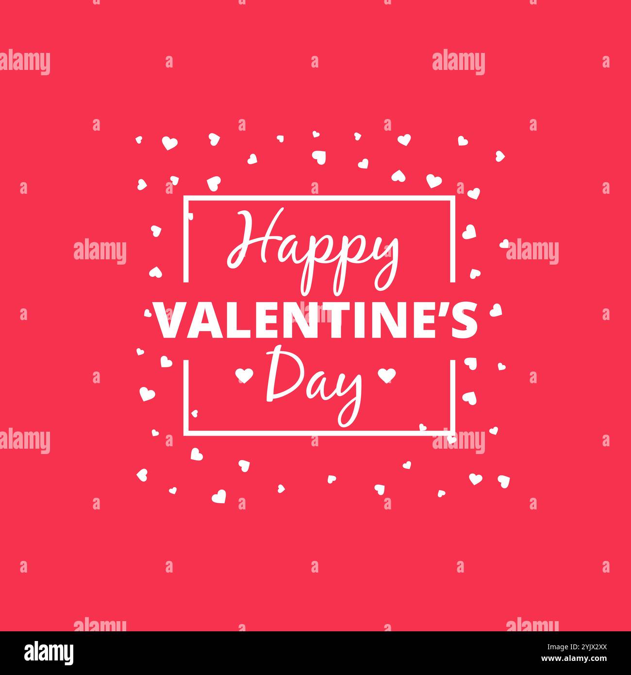 abstract Happy valentines day hearts background design illustration ...