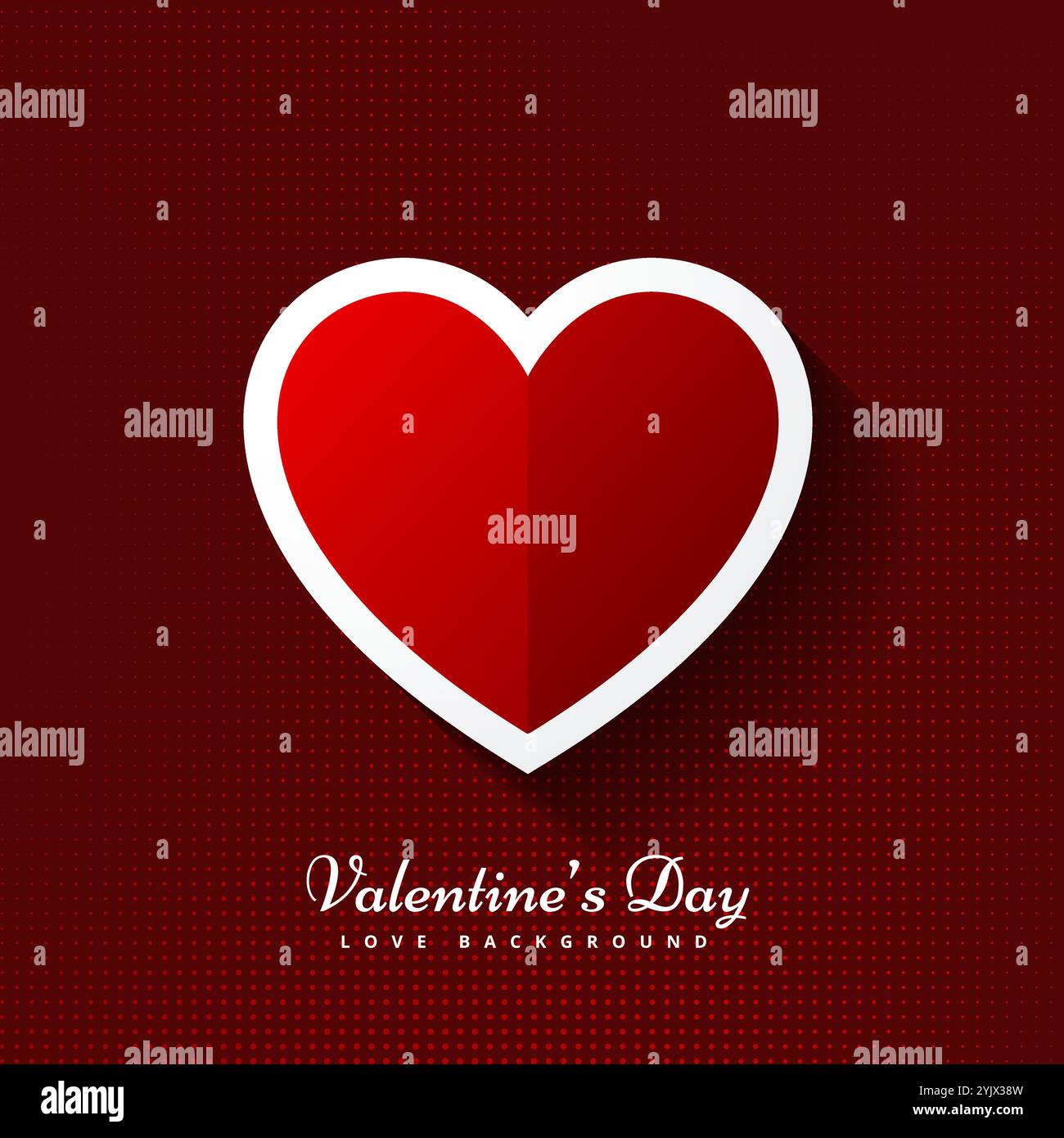 abstract Happy valentines day red hearts background design illustration ...