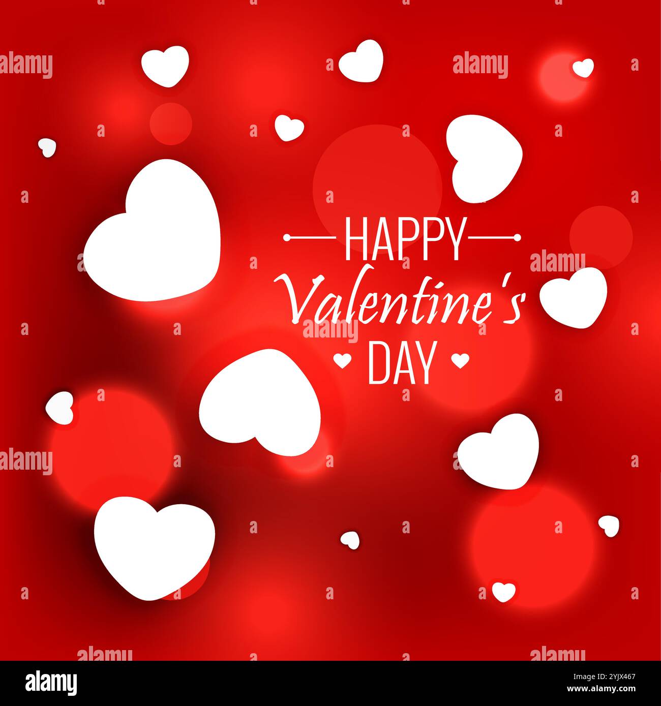 beautiful hearts background for valentines day design illustration ...