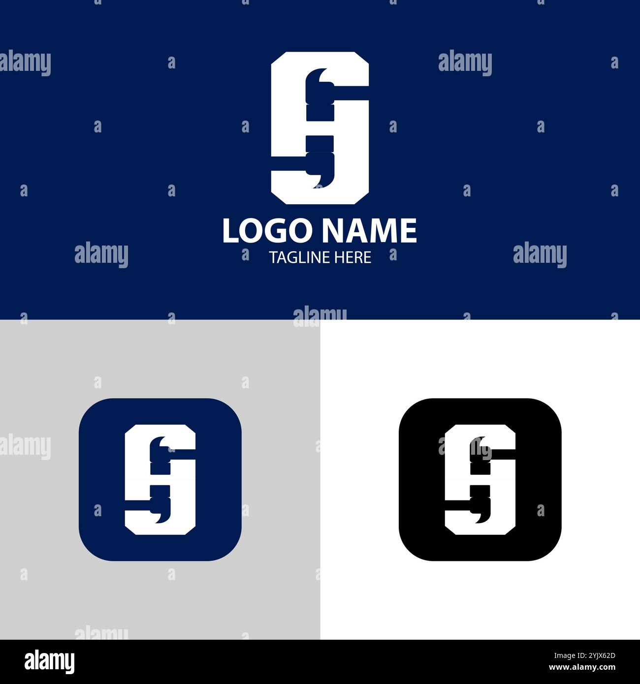 letter S hammer logo design vector Stock Vector