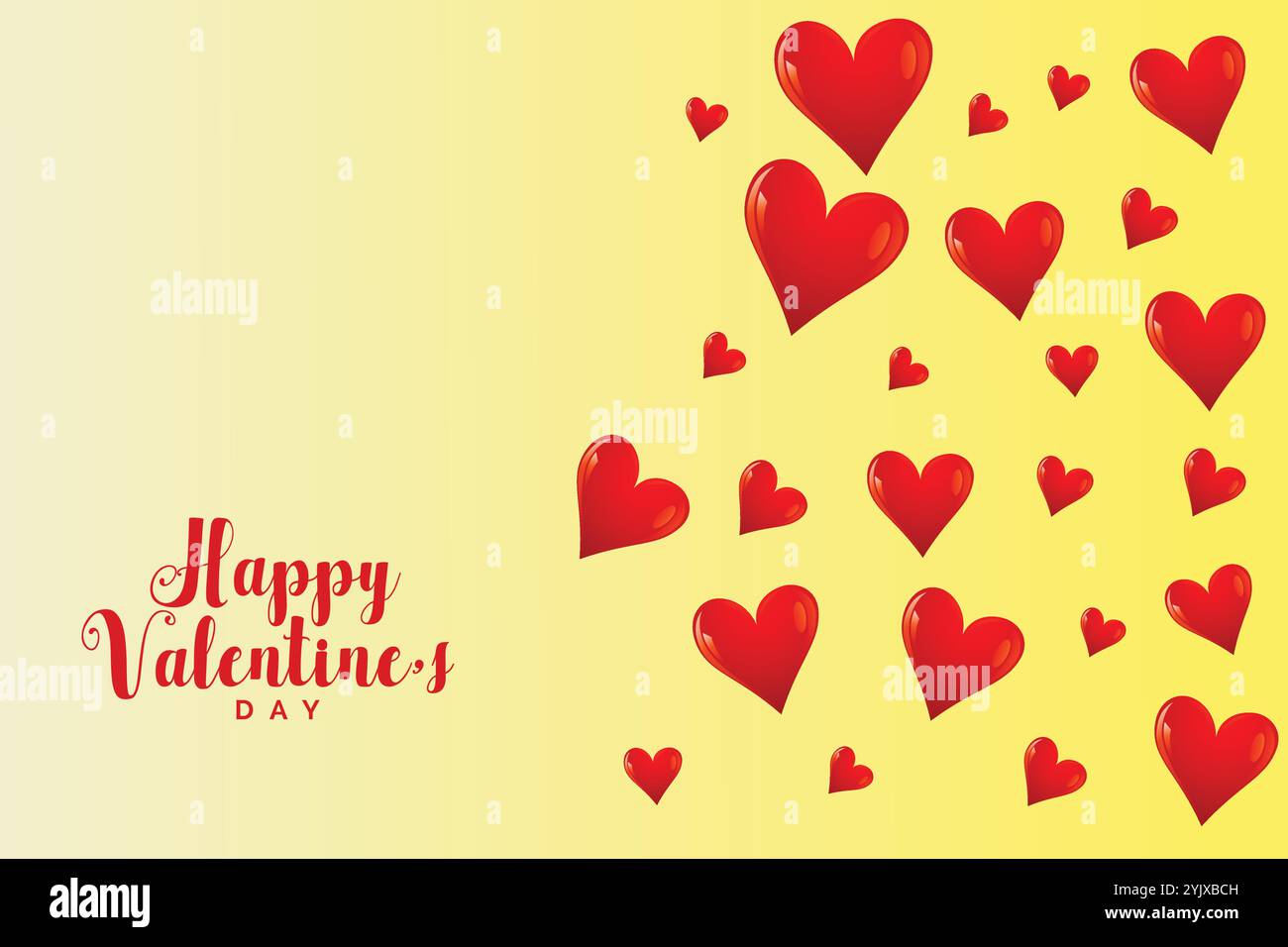 flying hearts background for valentines day Stock Vector Image & Art ...