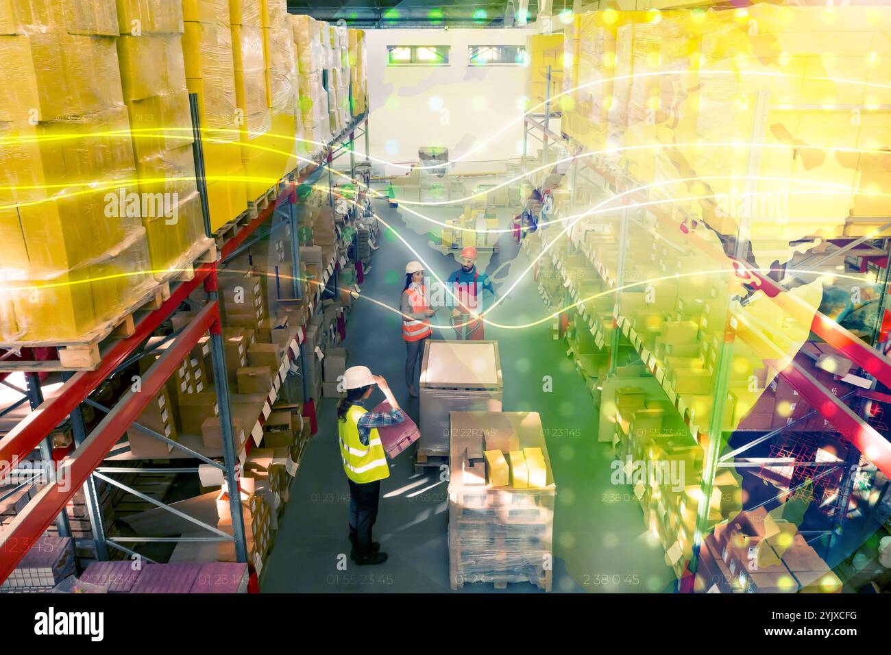 Warehouse workers loading delivery hi-res stock photography and images ...