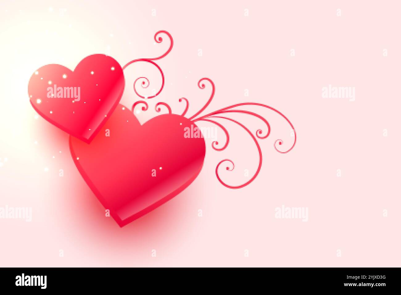 Pink hearts background Stock Vector Images - Alamy
