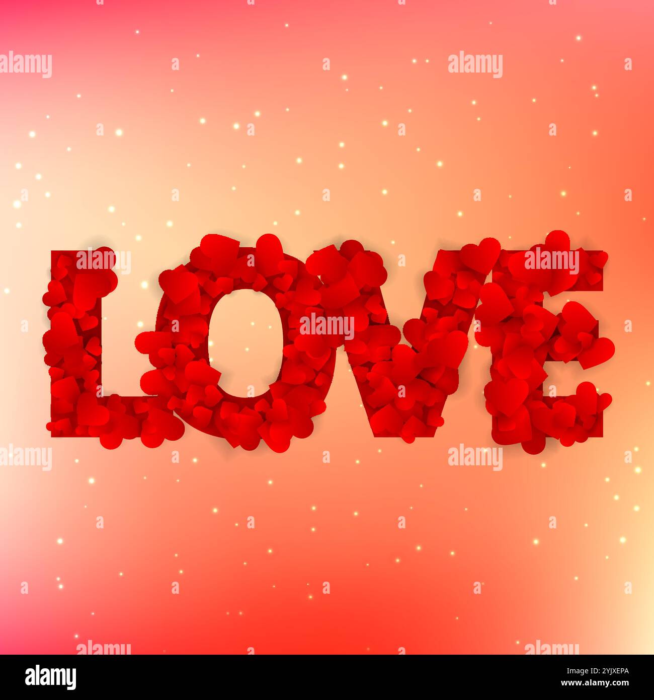 Love text rainbow heart Stock Vector Images - Alamy
