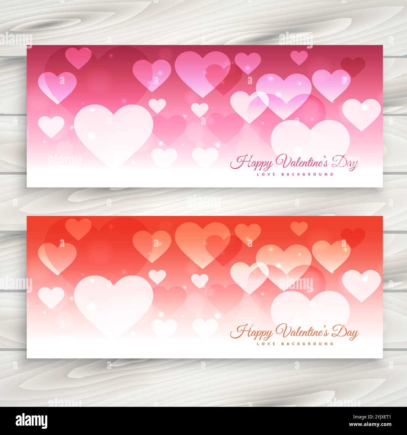 Happy valentines day hearts background abstract design illustration ...