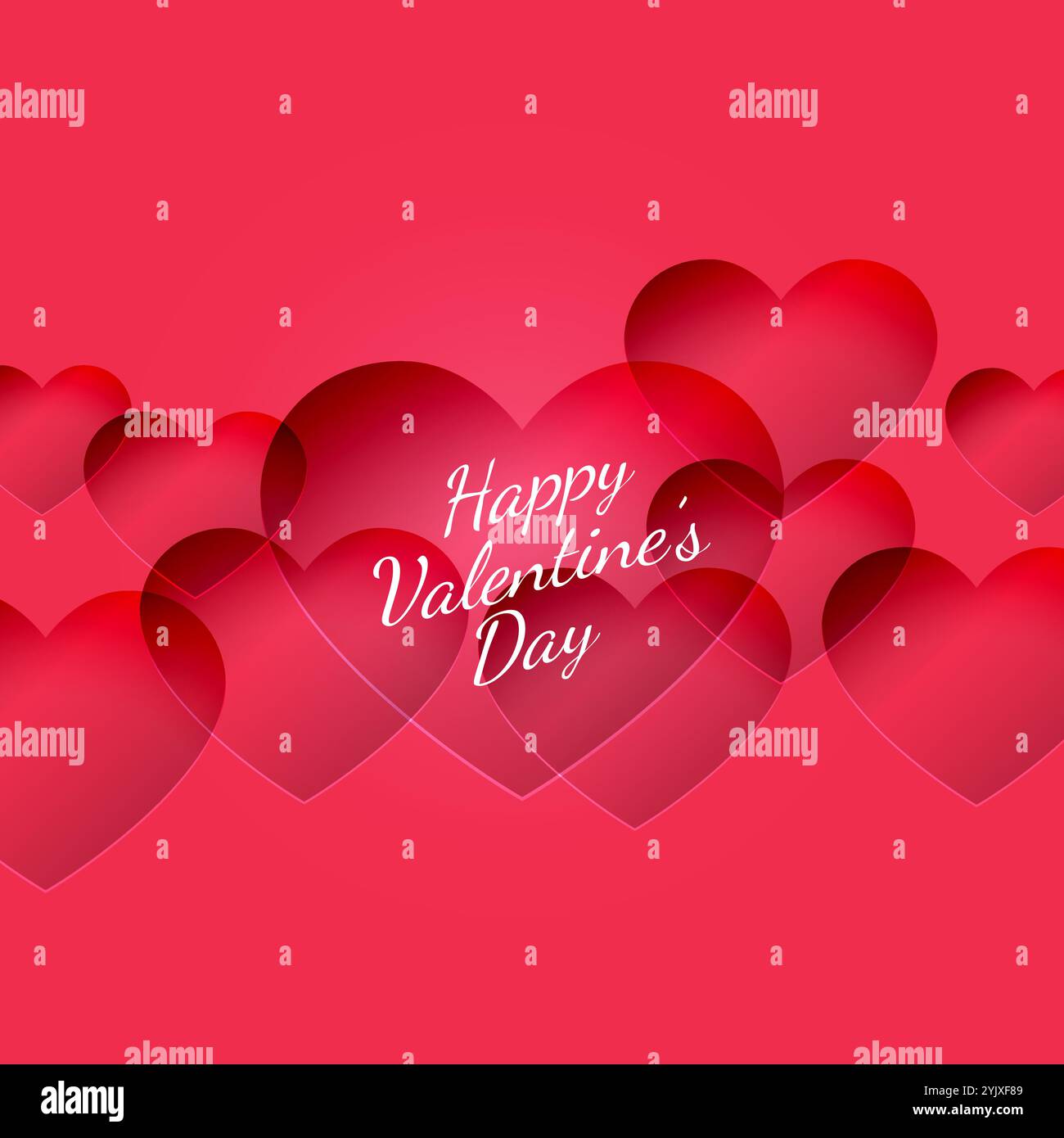abstract Happy valentines day hearts background design illustration ...