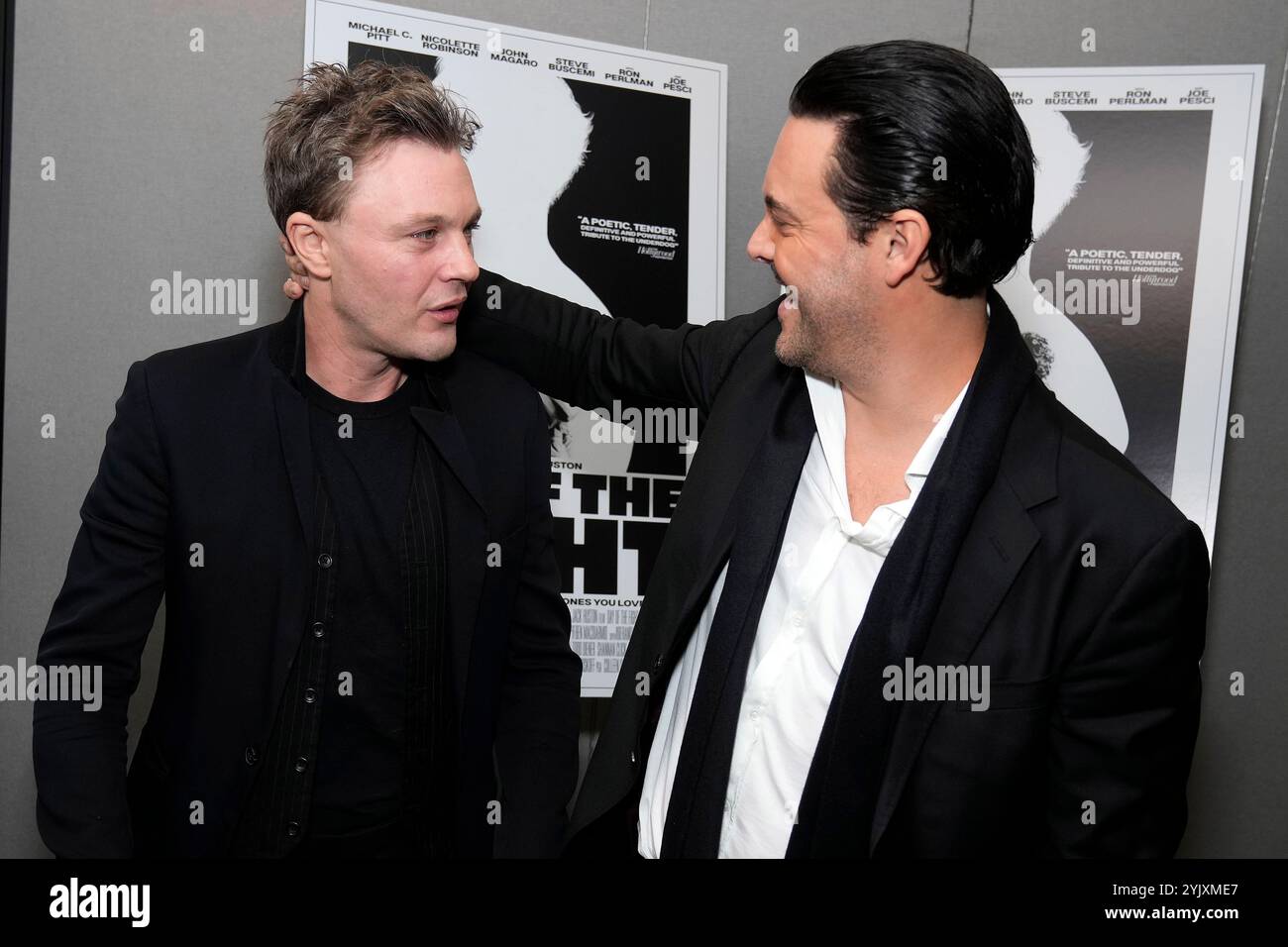 Michael C. Pitt, left, and Jack Huston attend a screening of 