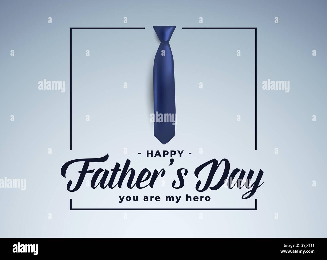 happy fathers day greeting with realistic tie Stock Vector Image & Art ...