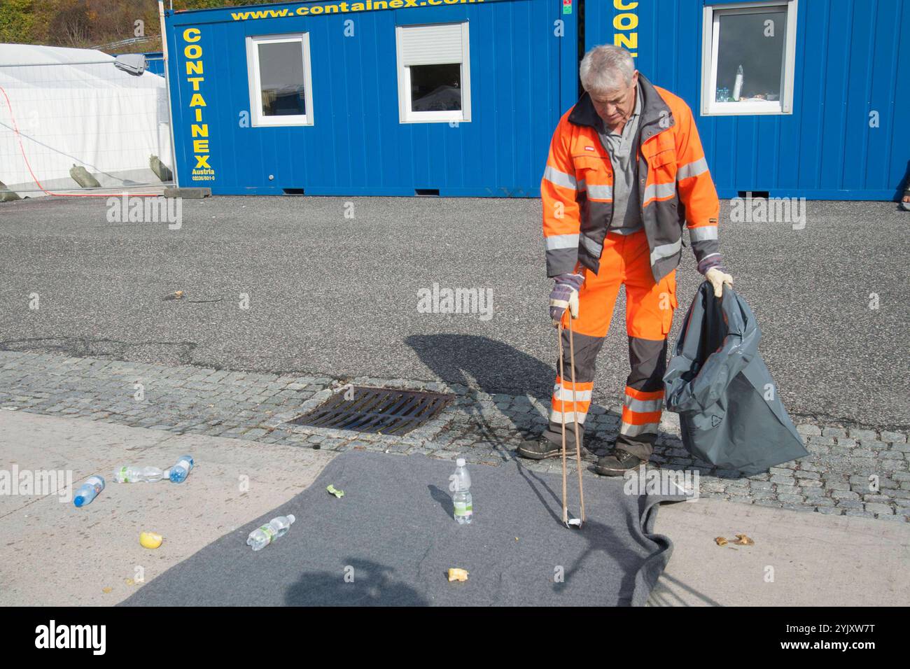 street sweeper and road cleaning as part of public service street ...