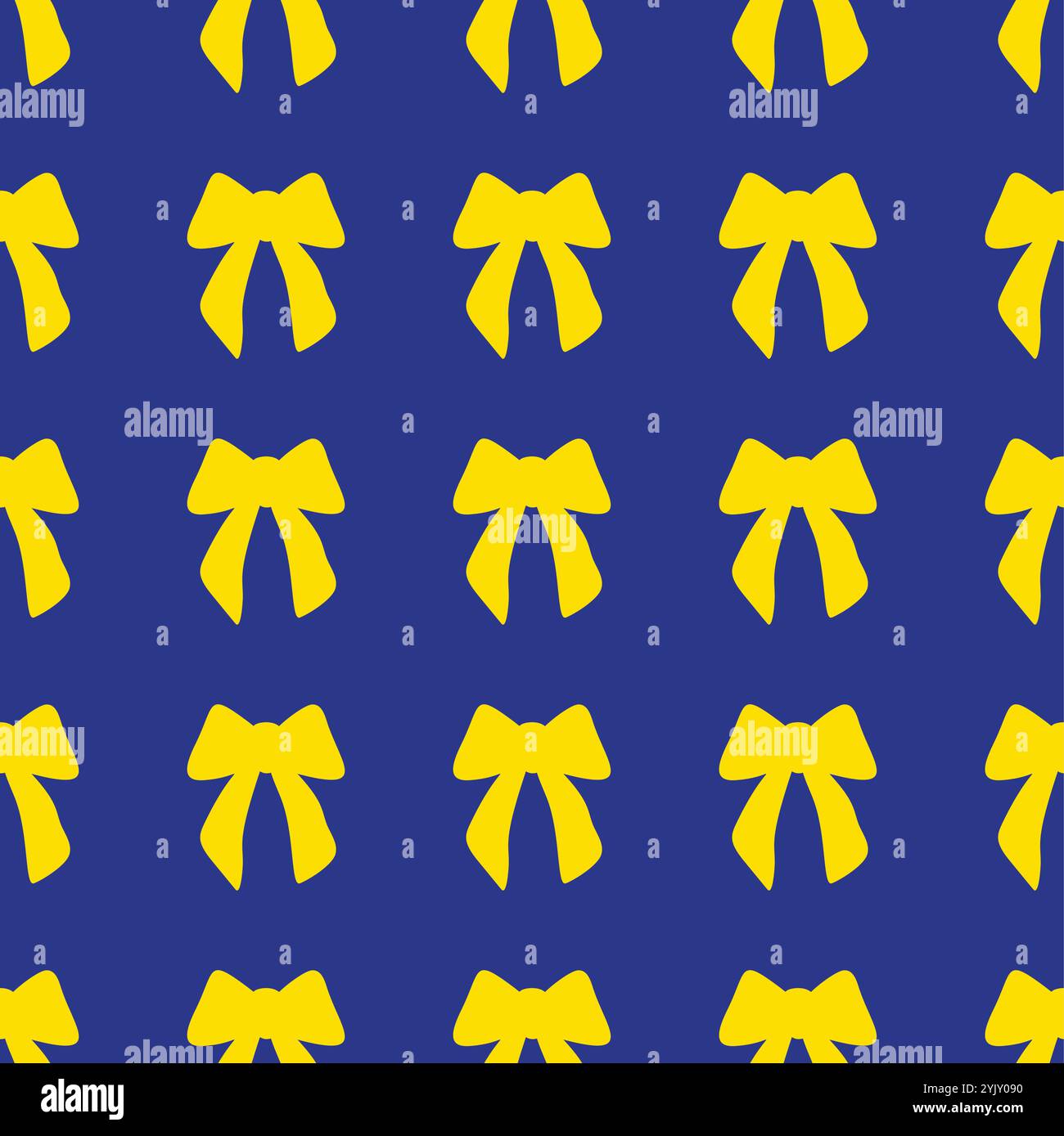 A seamless pattern with flat textured bows and ribbons Stock Vector ...
