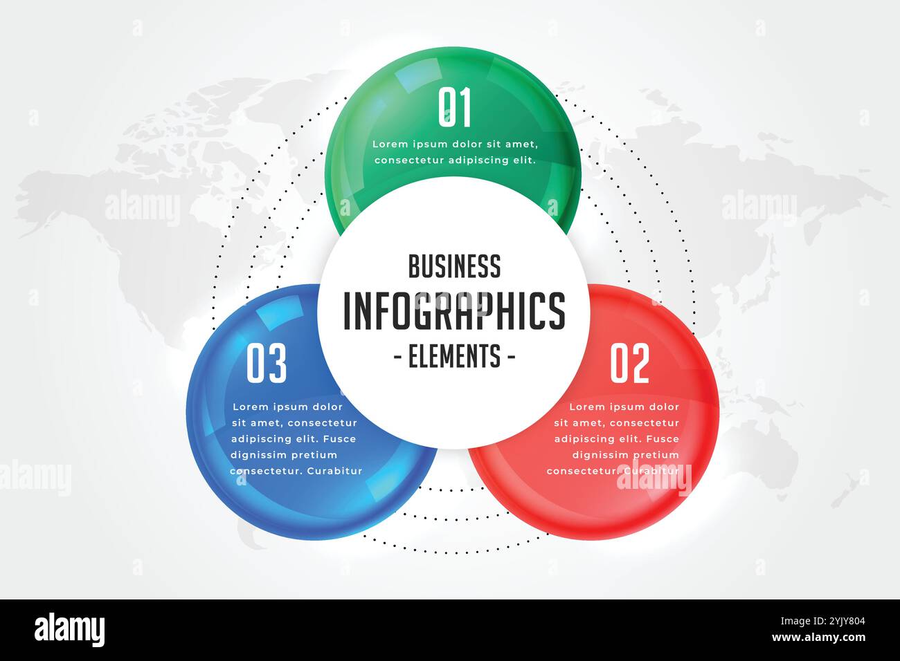 three steps infographics presentation template Stock Vector Image & Art ...