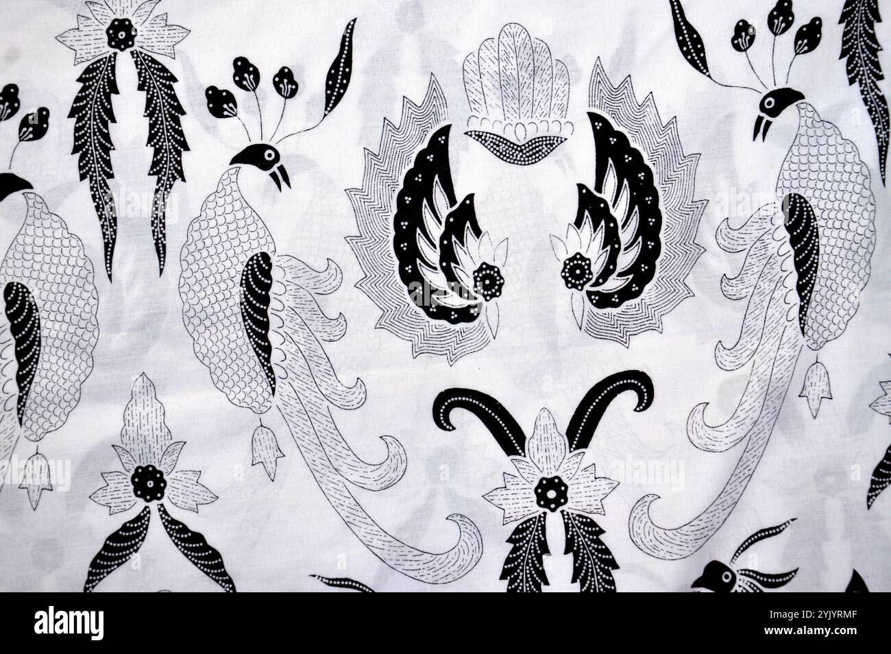 detailed pattern of batik cloth Stock Photo - Alamy