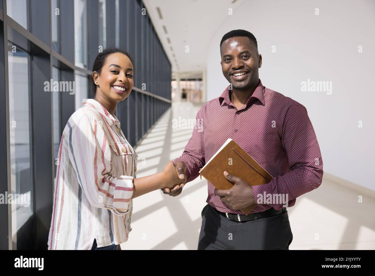 Positive young candidate woman in hi-res stock photography and images ...