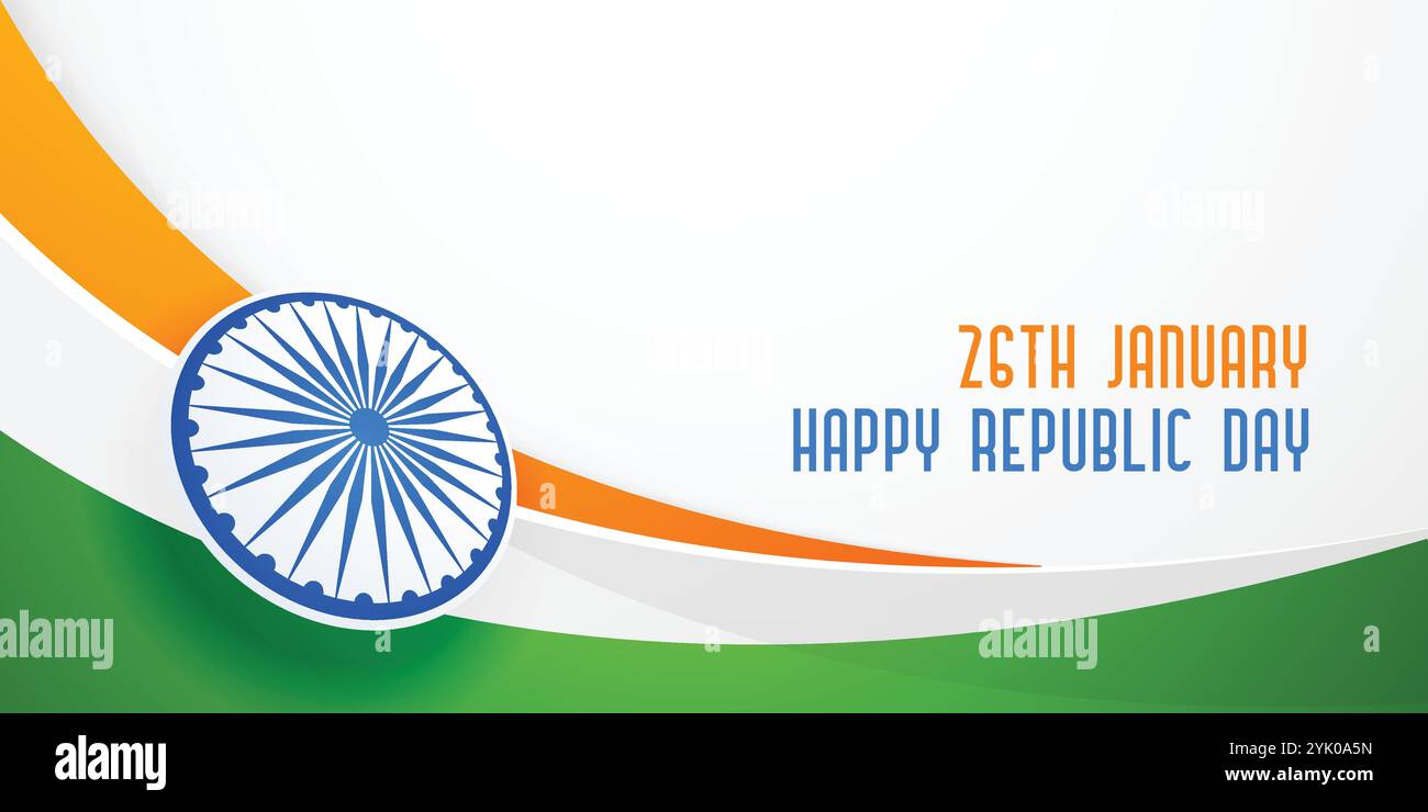 Indian flag wave vector vectors Stock Vector Images - Alamy