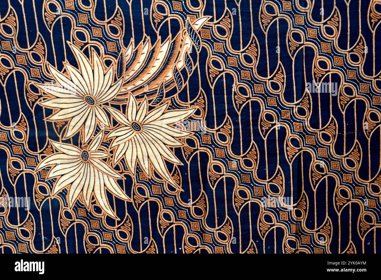 detailed pattern of batik cloth Stock Photo - Alamy