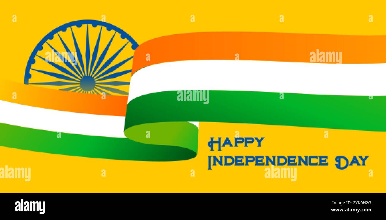 happy independence day indian flag background Stock Vector Image & Art ...