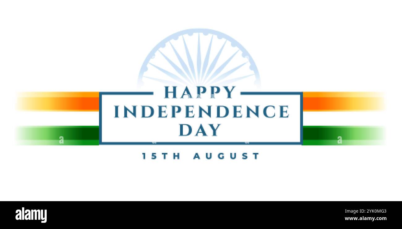 happy independence day banner with indian flag Stock Vector Image & Art ...