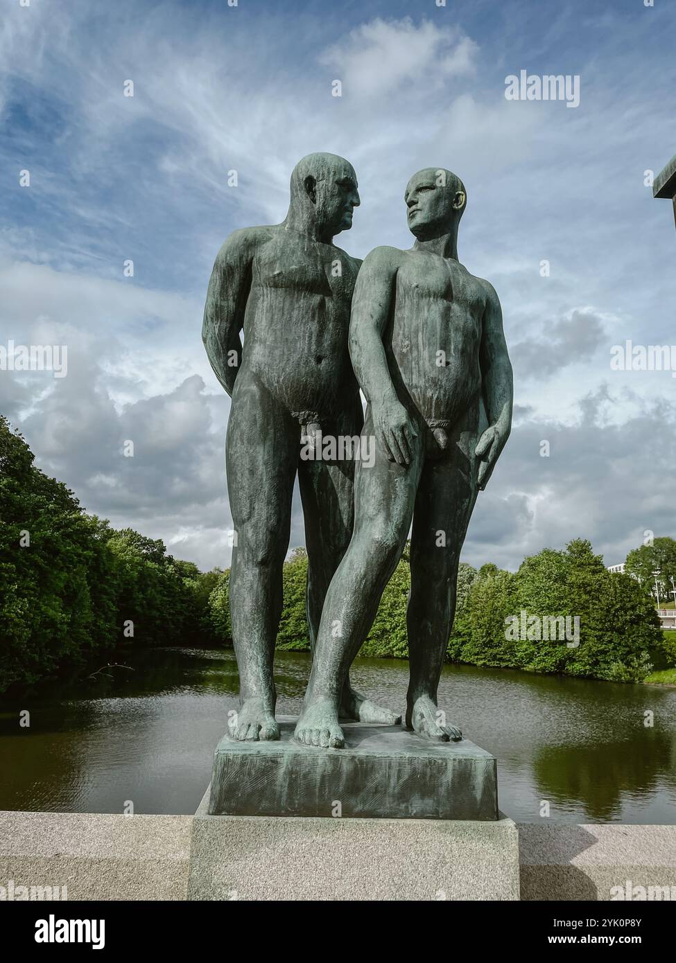 Vigeland sculpture park, Oslo - Smartphone Captured Stock Image
