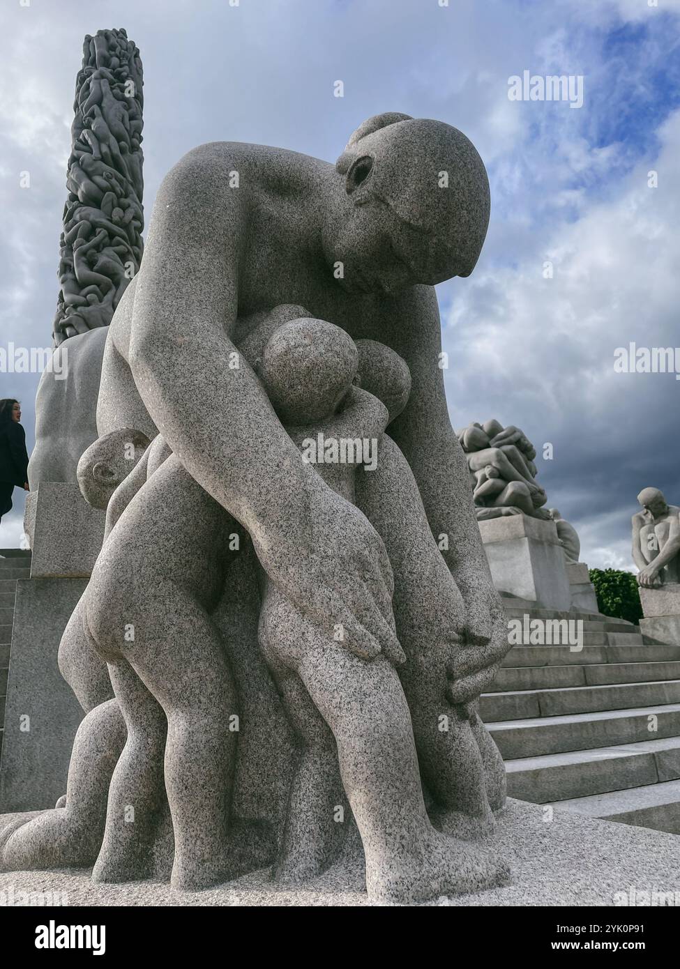 Vigeland sculpture park, Oslo - Smartphone Captured Stock Image