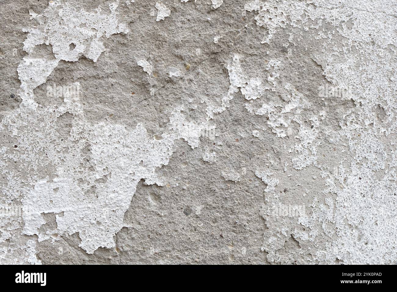 Plastered house wall, peeling paint, background, texture Stock Photo