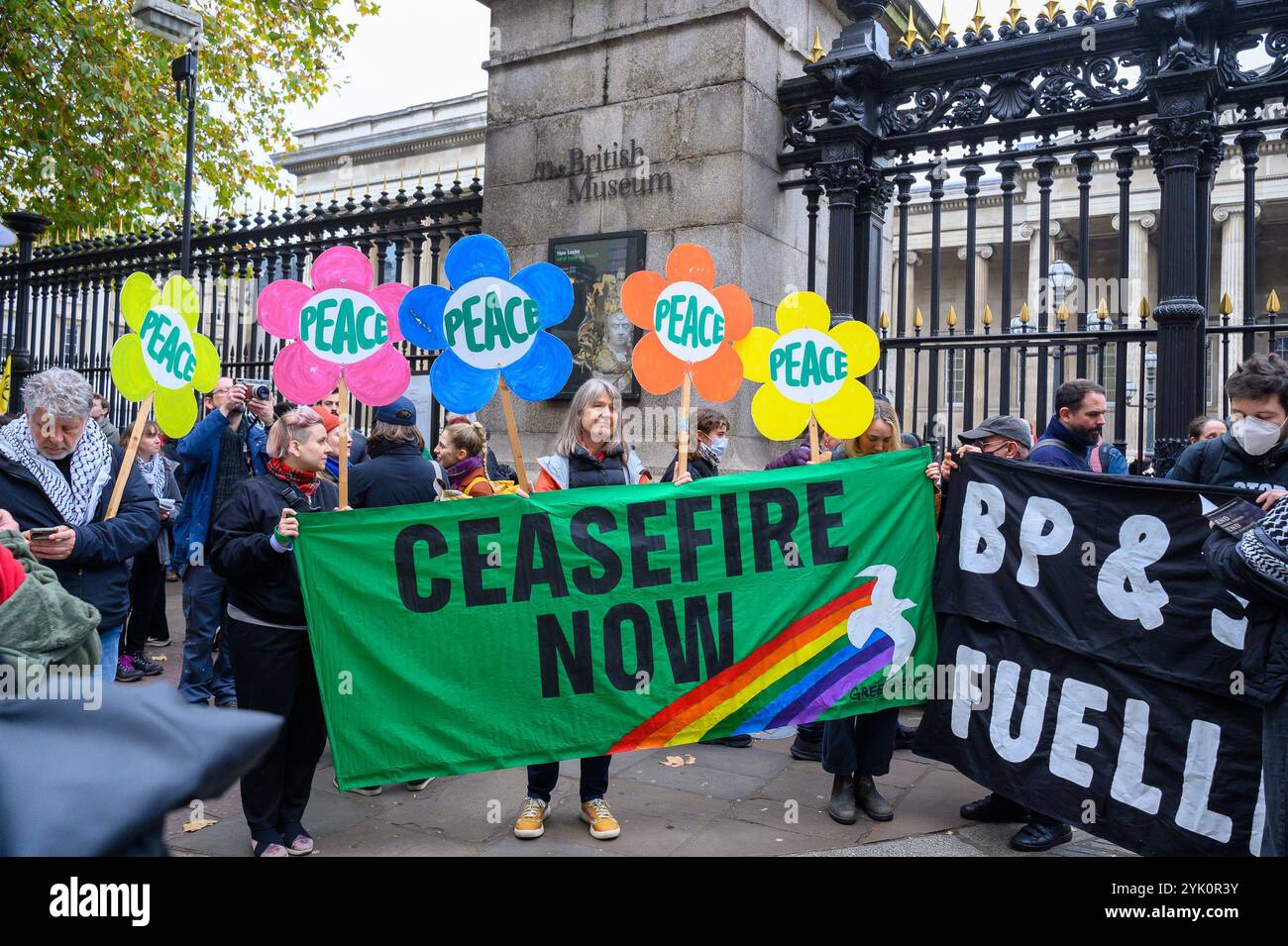 The Climate Justice Coalition met outside British Museum in London, UK