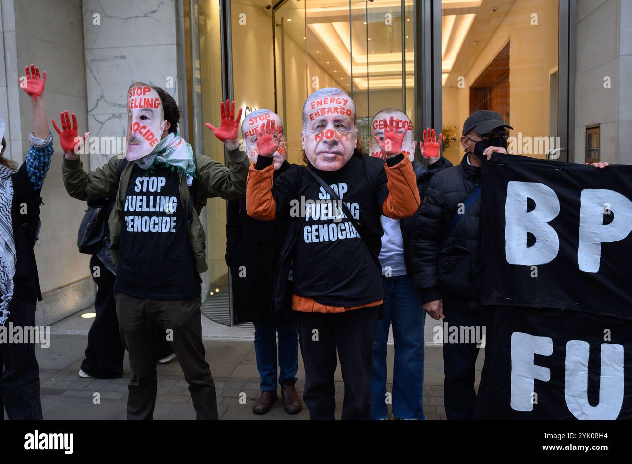 The Climate Justice Coalition met outside British Museum in London, UK