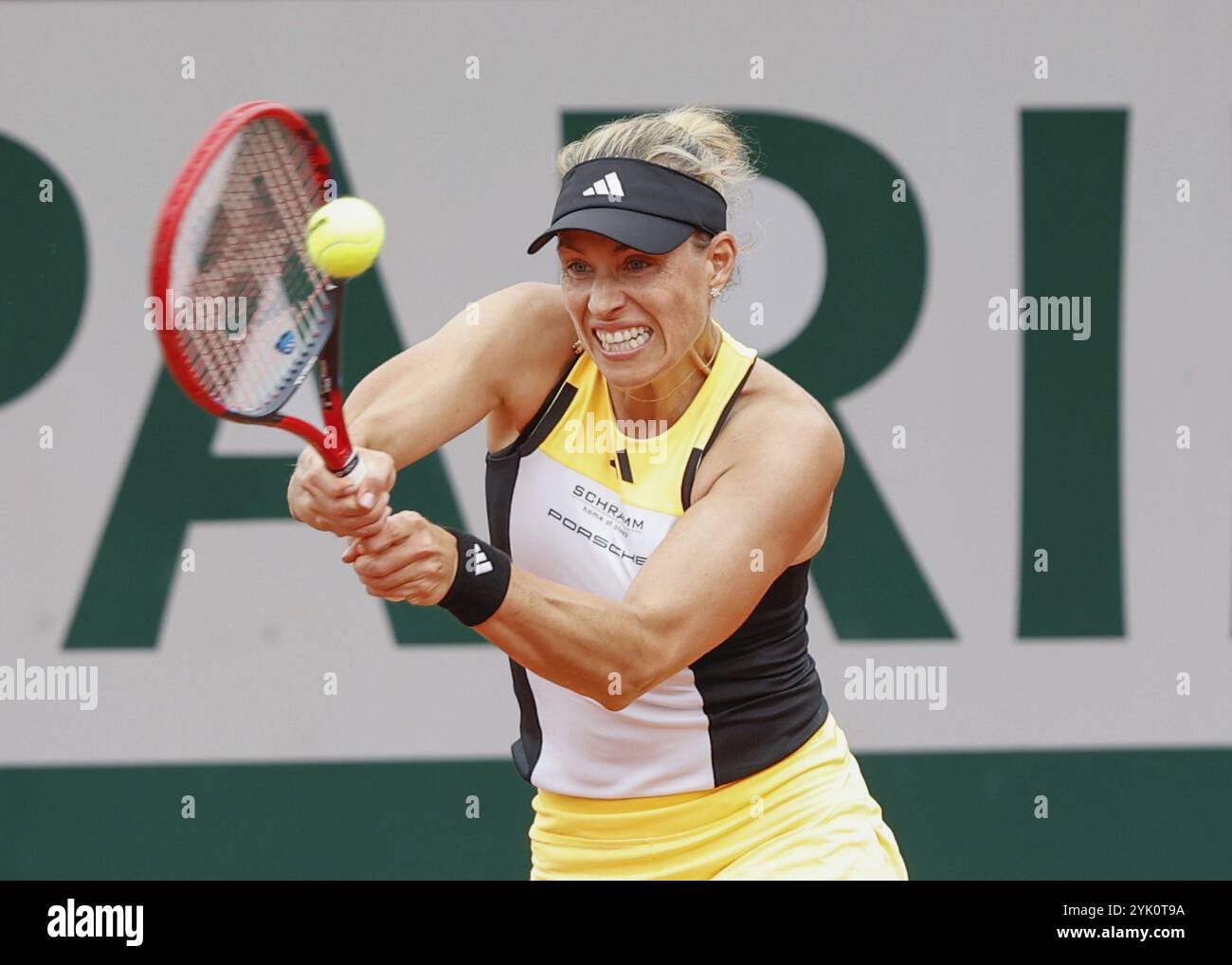 German tennis player Angelique Kerber in action at the French Open 2024 ...