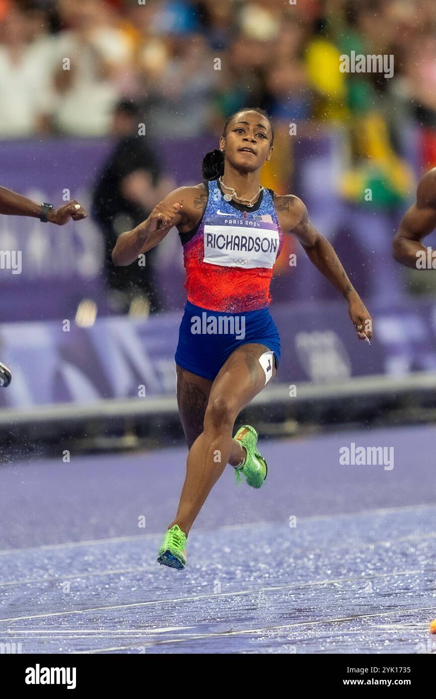 Olympic 100 meters track hi-res stock photography and images - Alamy