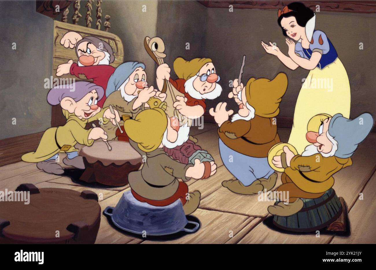 SNOW WHITE AND THE SEVEN DWARFS 1937 Walt Disney animation Stock Photo