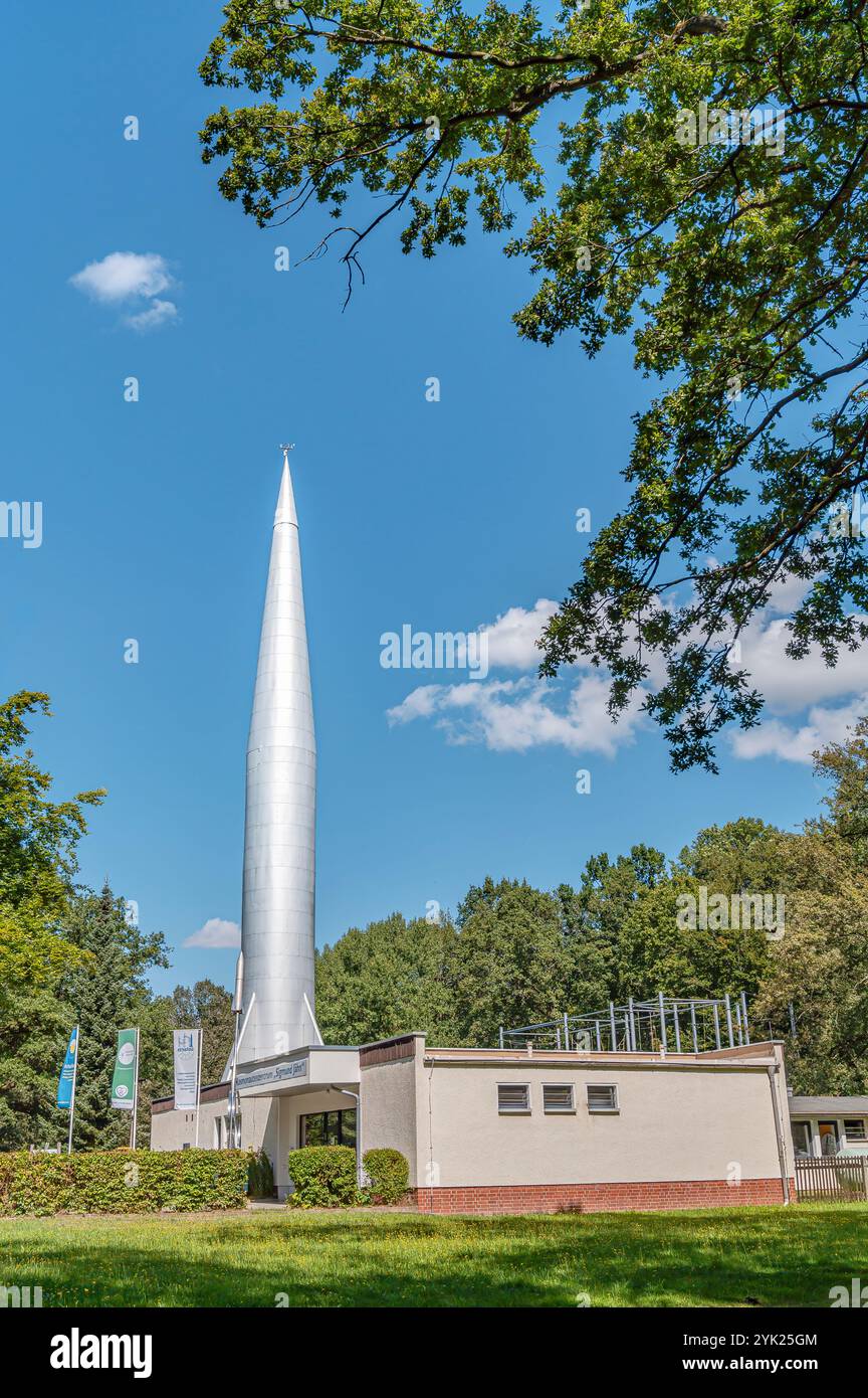 Cosmonaut Center “Sigmund Jähn” in the Küchwaldpark in Chemnitz, Saxony, Germany Stock Photo