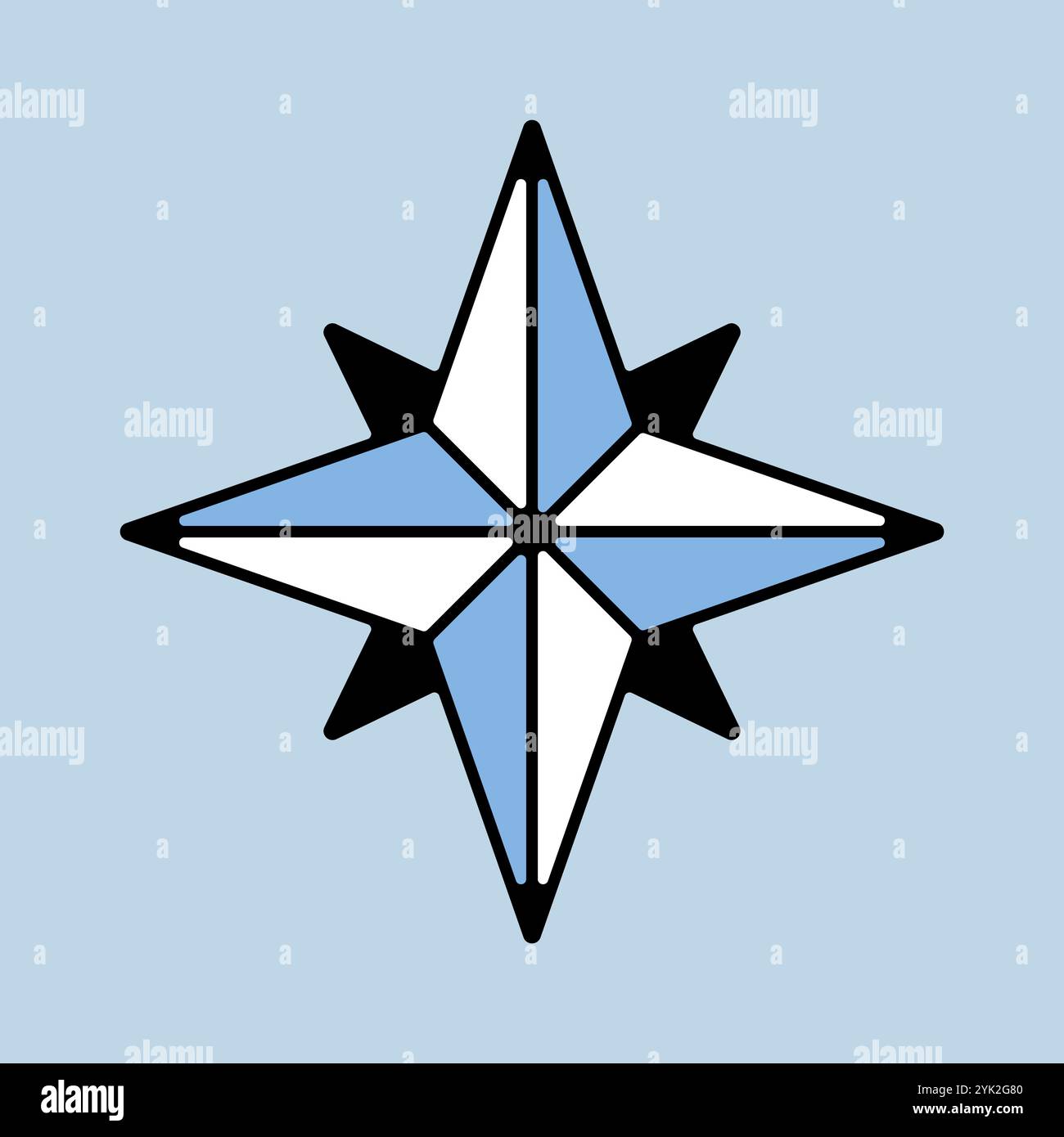 Wind rose vector isolated icon. Navigation sign. Graph symbol for ...