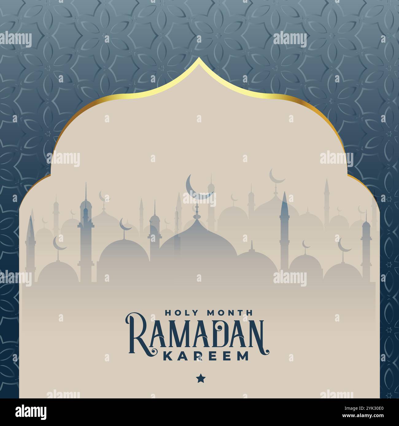 ramadan kareem beautiful islamic mosque background Stock Vector Image ...
