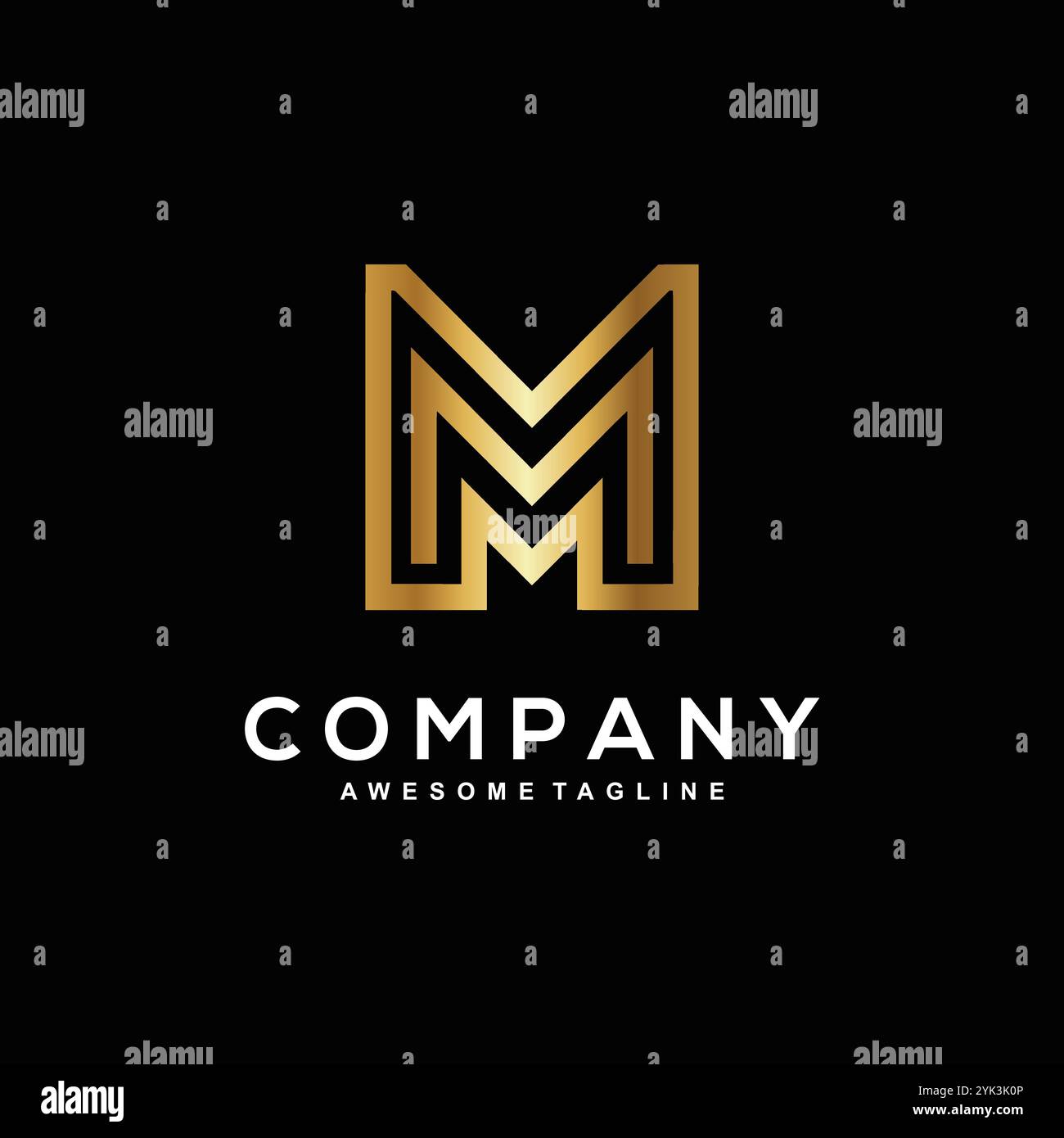 Letter M logo design for business Stock Vector Image & Art - Alamy