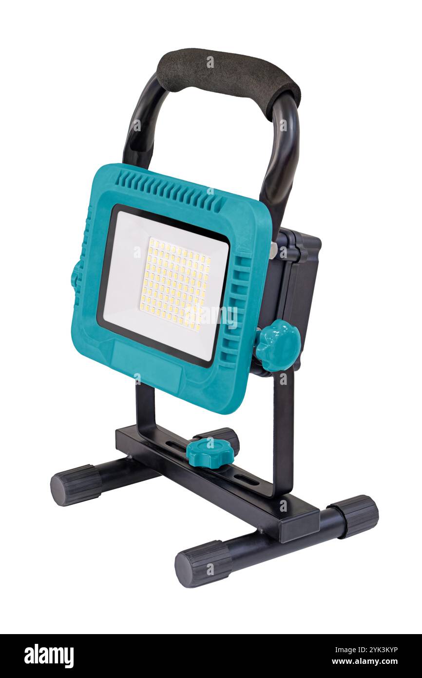 Powerful led flashlight, industrial lamp, construction floodlight ...