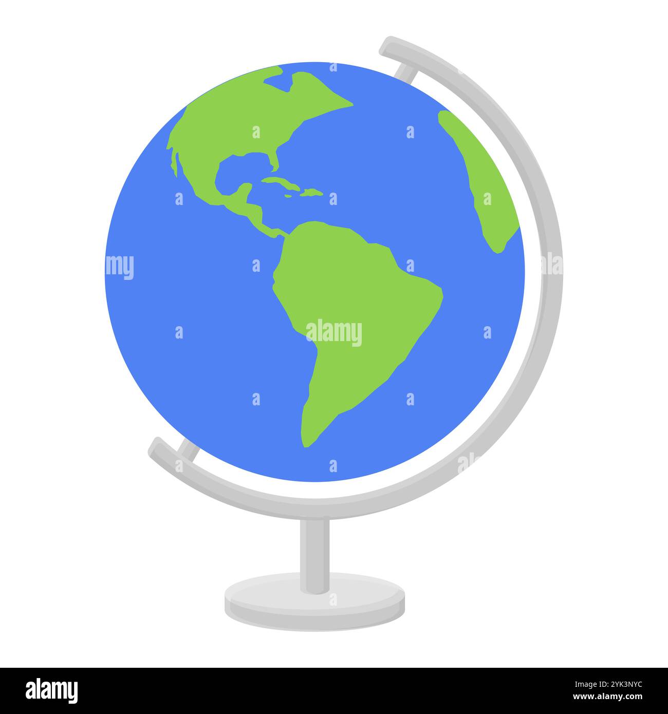 World Globe Education with Stand Vector. World Map Globe Illustration ...