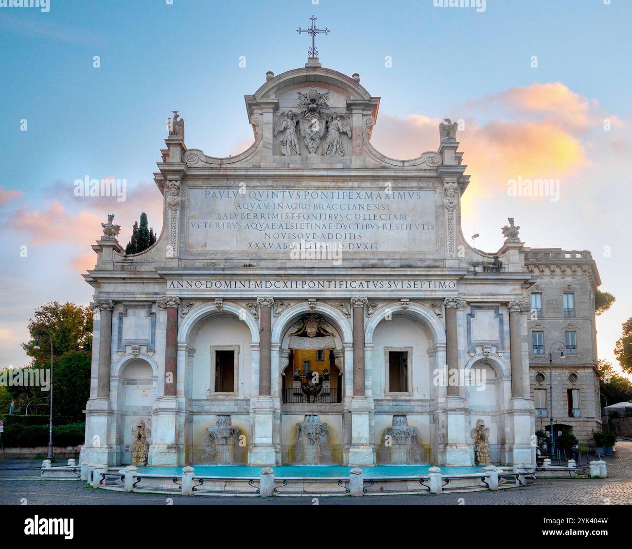 The monumental Fontana dell'Acqua Paola, also known as 