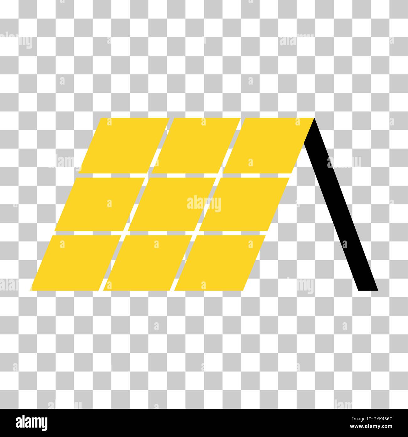 Solar panel icon, green power technology, ecology alternative energy ...