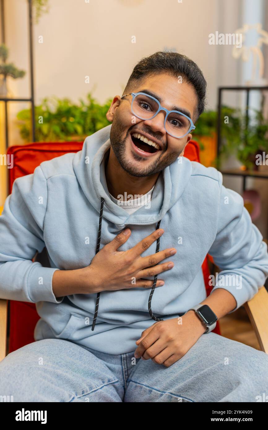 Indian man laughing out loud hi-res stock photography and images - Alamy