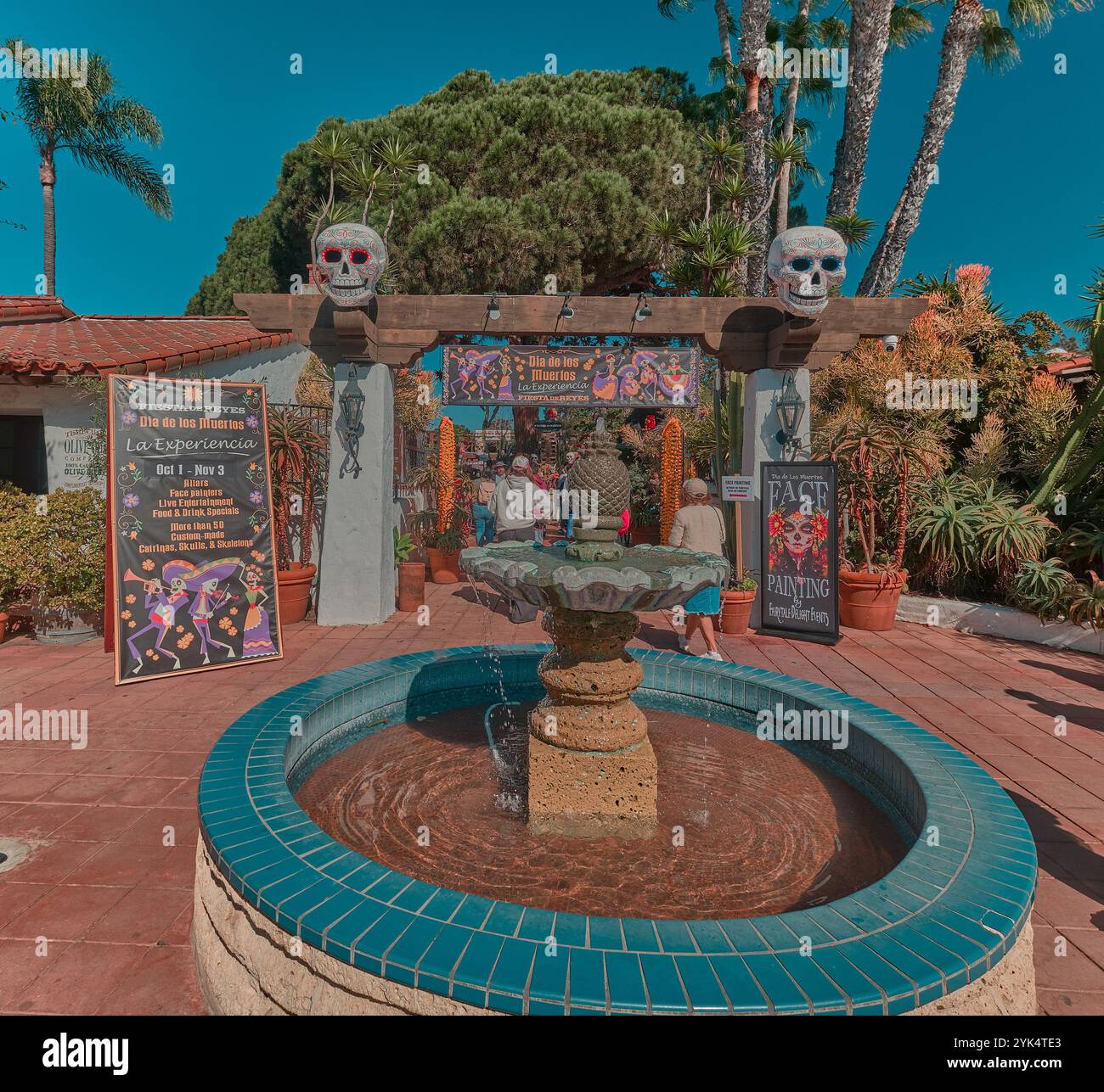 Old town San Diego state historical park showing Fiesta de Reyes ...