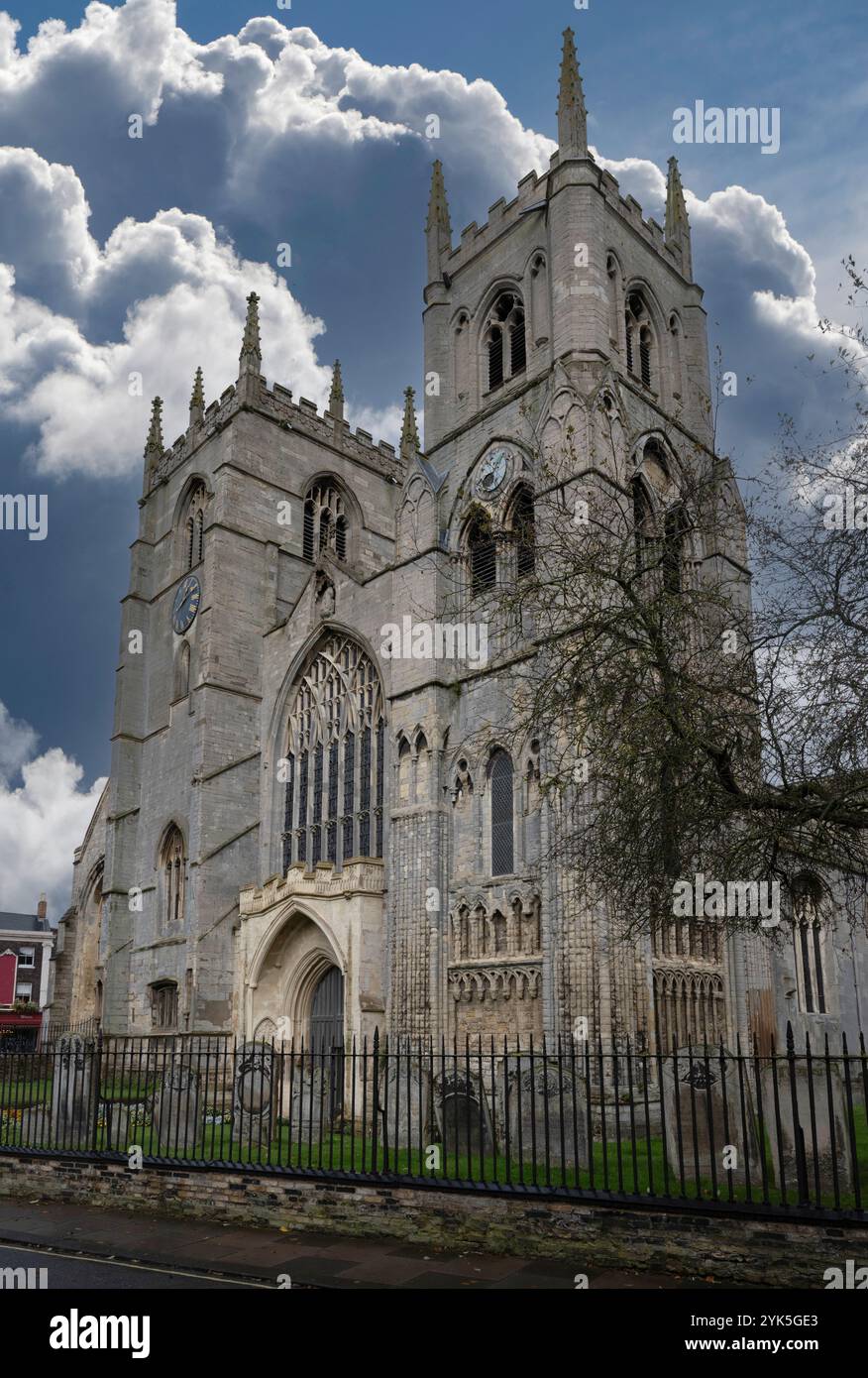 King's Lynn Minster - St Margaret's Church - Saturday Market Place, King's Lynn, North Norfolk, Norfolk, England, UK Stock Photo