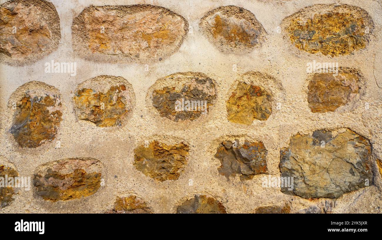 Natural Stone Wall Textured Background Design Stock Photo