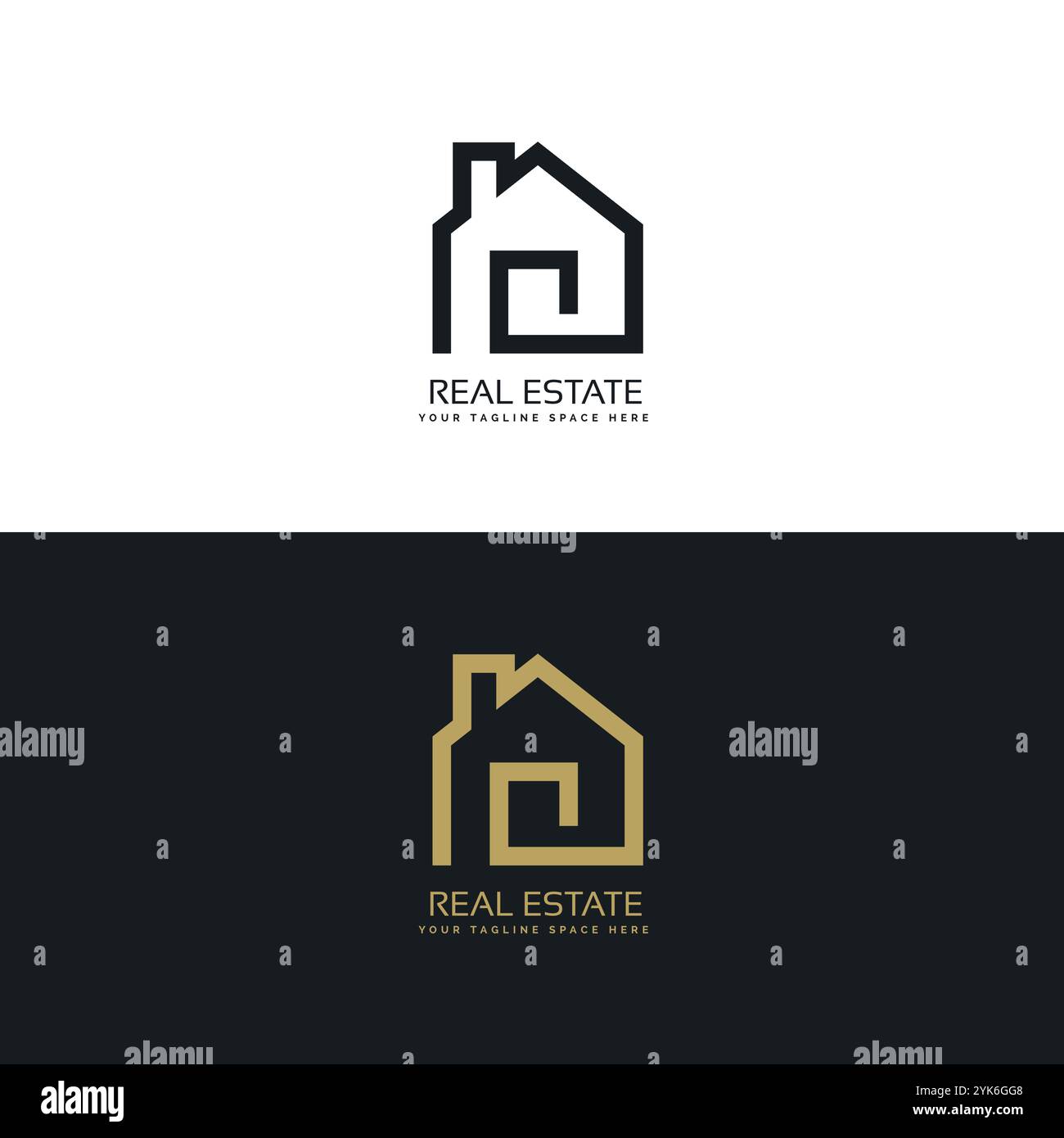 creative real estate logo design Stock Vector Image & Art - Alamy