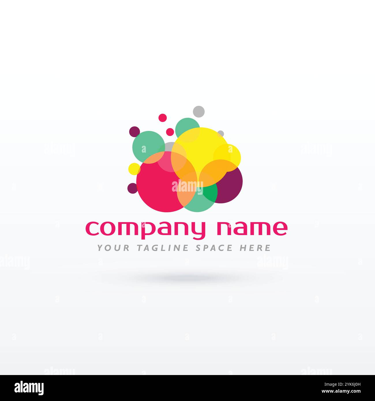 abstract circle colorful logo concept design vector Stock Vector Image ...