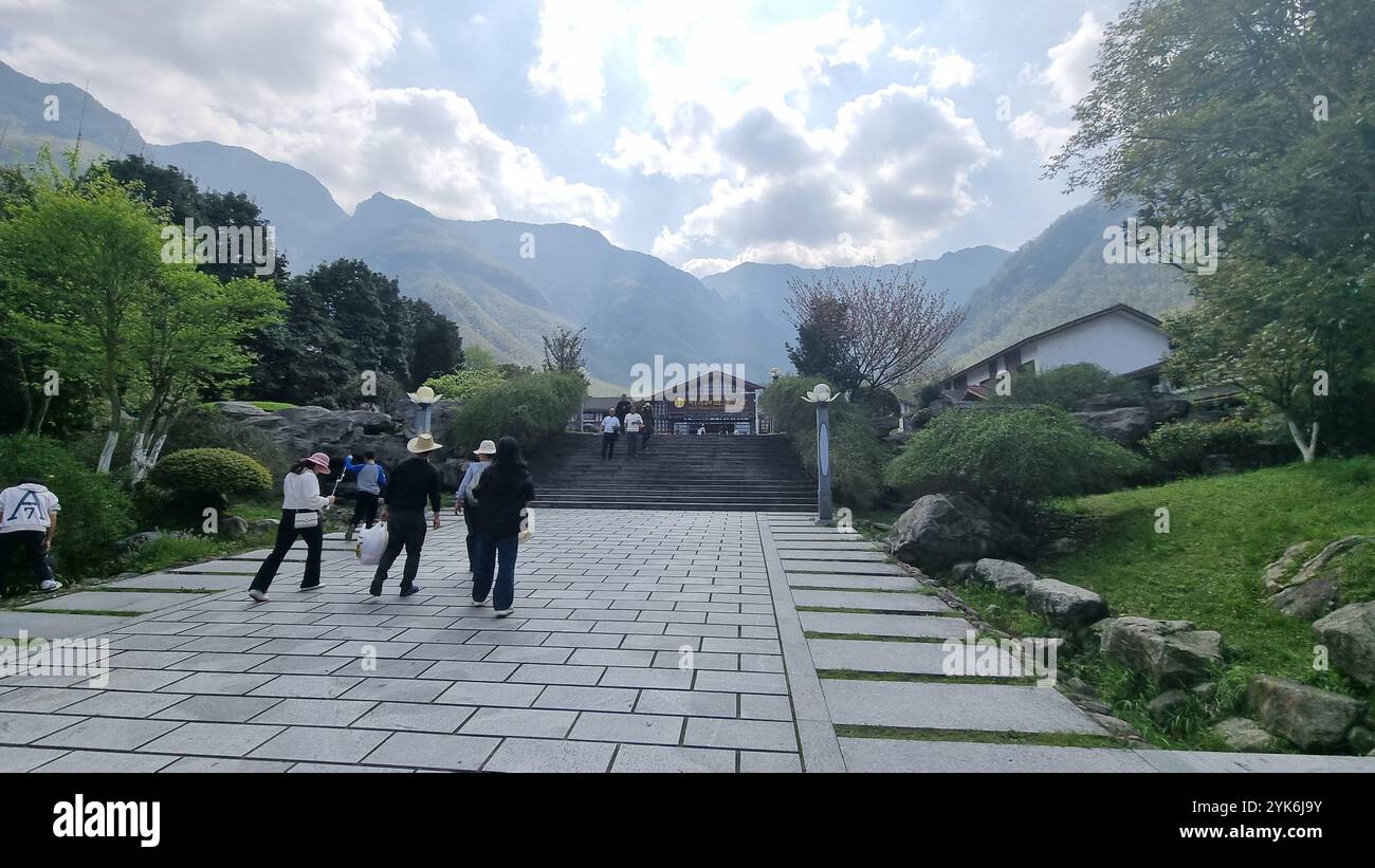 Mingyue Mountain, a picturesque natural wonder in Yichun, Jiangxi Province, China Stock Photo