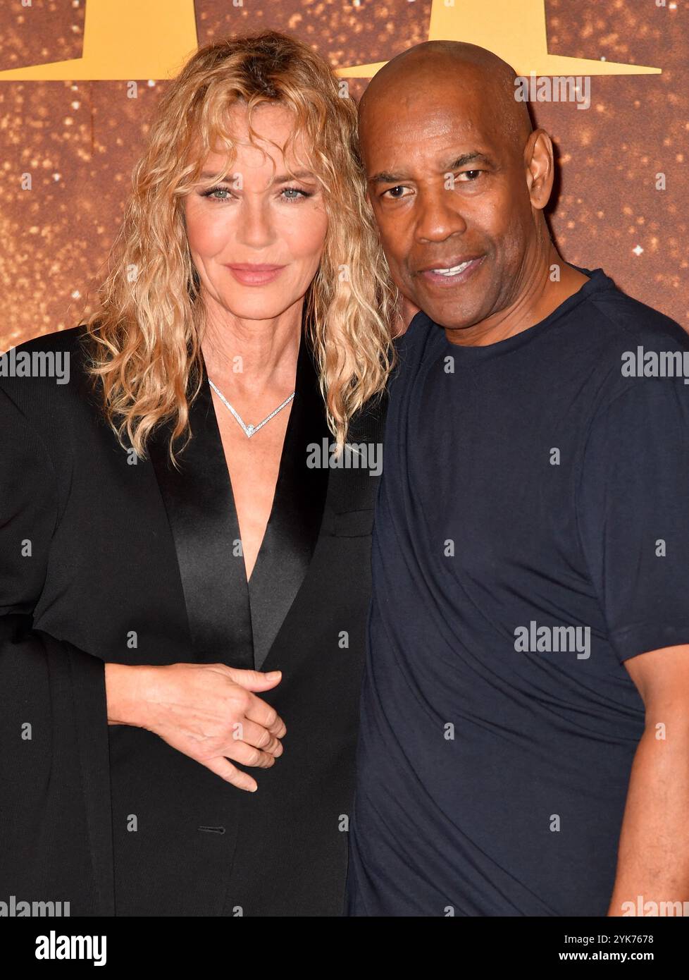 Connie Nielsen and Denzel Washington attend the "Gladiator II" Premiere