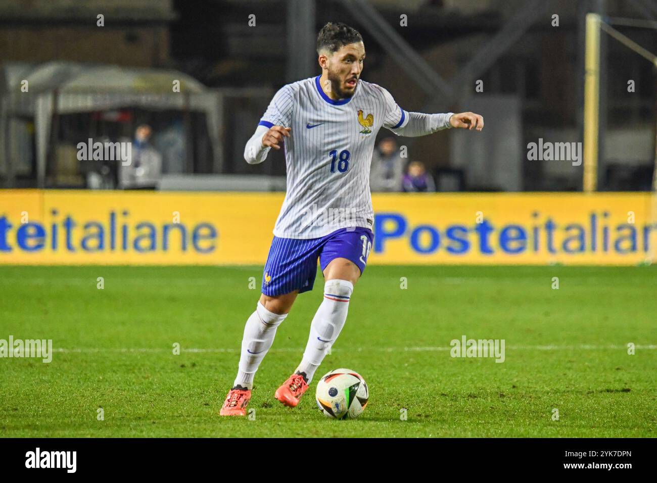 forward Rayan Cherki (France) during Under 21 - Italy vs France ...