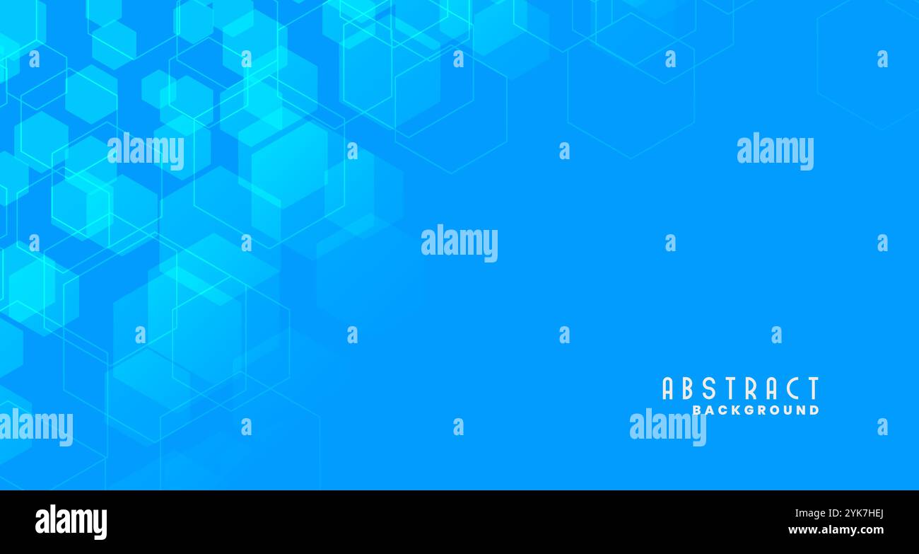 blue medical style hexagonal background Stock Vector Image & Art - Alamy