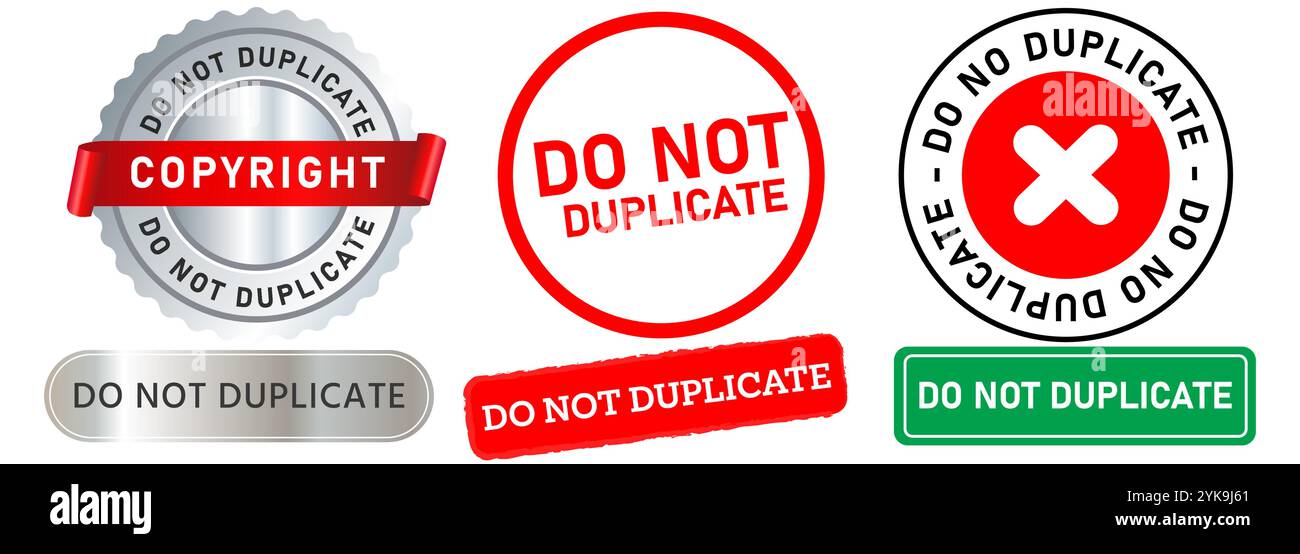 Do not duplicate copyrights prohibited not-allowed faked replica ...