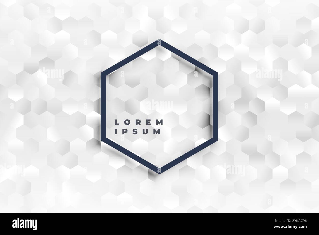 elegant white hexagonal shapes pattern background Stock Vector Image ...