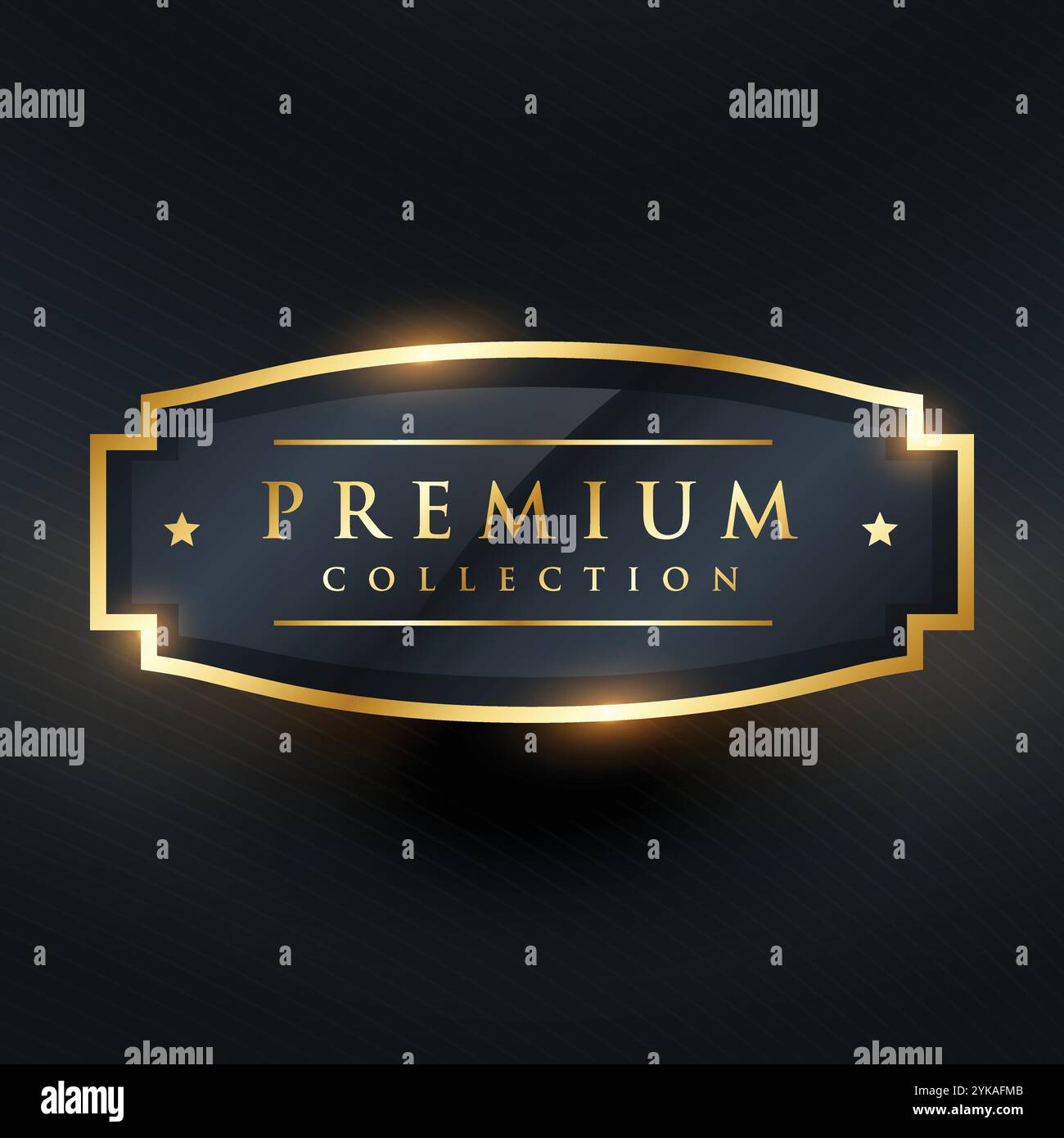 premium collection golden badge and label design Stock Vector Image ...
